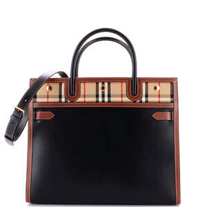 Burberry Title Two Handle Tote Leather #223947B10B